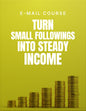 Turn Small Followings Into Steady Income - Email Course